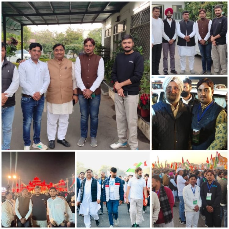 भारत जोड़ो यात्रा में लक्षमनगढ के युवाओं की कदम ताल के साथ कांग्रेस के वरिष्ठ नेताओं से हुई शिष्टाचार मुलाकात