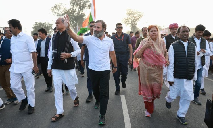 राहुल गांधी के स्वागत में उमड़ा रामगढ़ आज होगा यात्रा का हरियाणा में प्रवेश