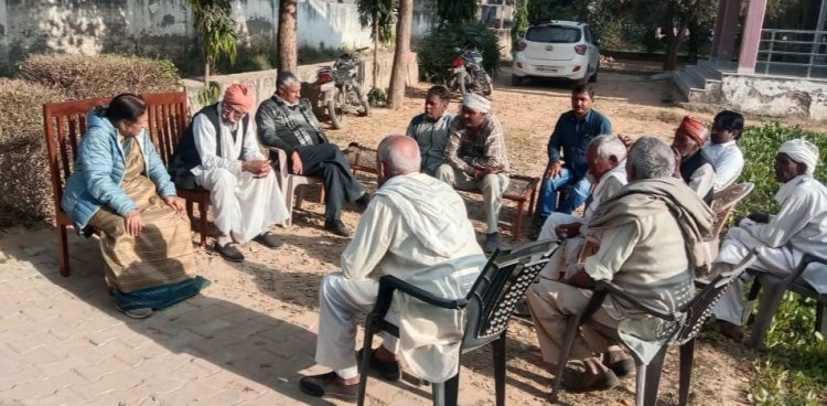 आयोजित सभा व भारत जोड़ो यात्रा के लिए विभिन्न गाँवो में जाकर कार्यकर्ताओं को दिया धन्यवाद 