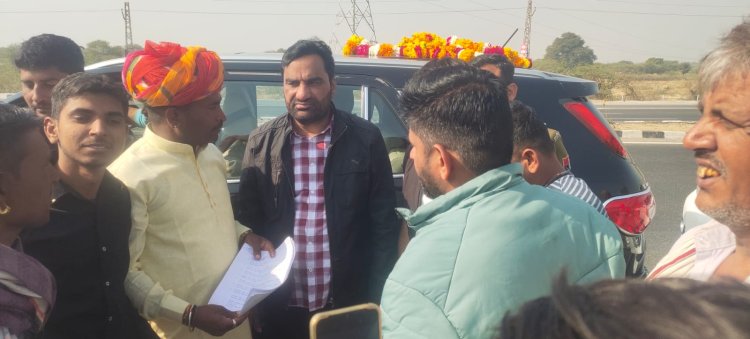 राष्ट्रीय लोक तांत्रिक पार्टी के सुप्रियो नागोर सासंद बेनीवाल का स्वागत किया!