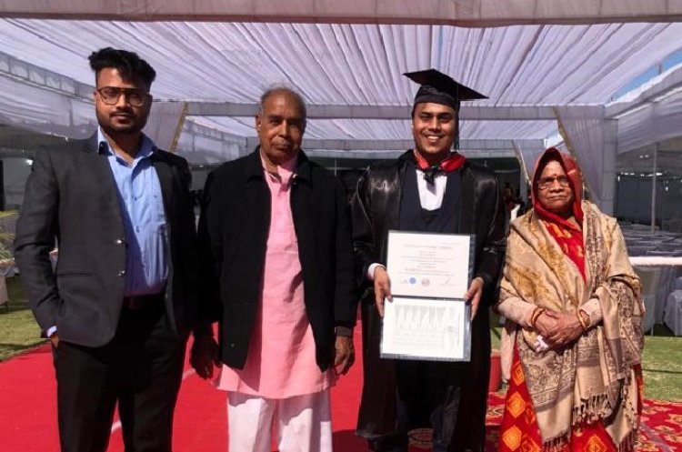 Chief Justice conferred BBA degree to Devesh