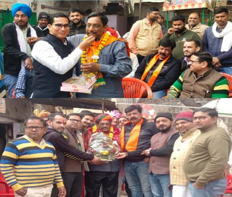 नवनियुक्त जिलाध्यक्ष ( दक्षिण) का किया भव्य स्वागत 