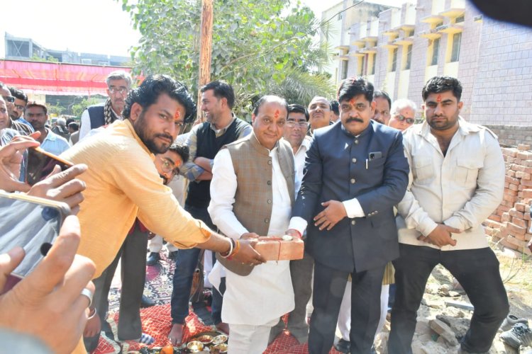 मालू परिवार द्वारा रोडवेज डिपो में बनाया जाएगा विश्राम भवन, विधायक शर्मा ने किया शिलान्यास