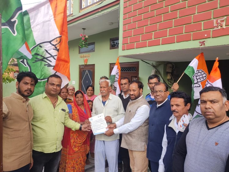 हाथ से हाथ जोड़ो अभियान का घर घर किया प्रचार-प्रसार 