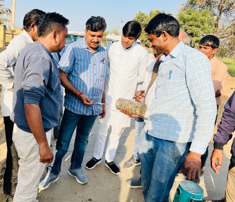 मंत्री जूली ने किया नवनिर्मित सडक का निरीक्षण 