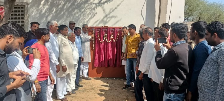 भूदोली से आगवाड़ी फाटक सड़क का किया शिलान्यास