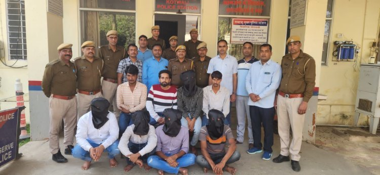 बहुचर्चित होटल मैनेजर के अपहरण कांड का खुलासा, 8 बदमाश गिरफ्तार 