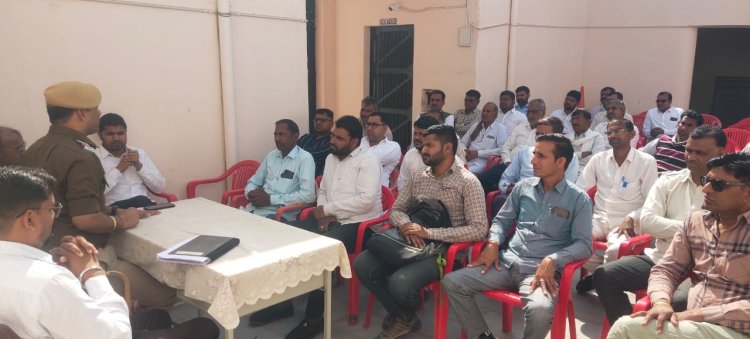 होली पर्व को लेकर भानीपुरा थाने में शांति समिति की बैठक आयोजित