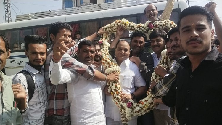 सीएल ग्रुप अध्यक्ष चंपालाल राकसिया के नेतृत्व में विधायक अनिल शर्मा का किया गया भव्य स्वागत