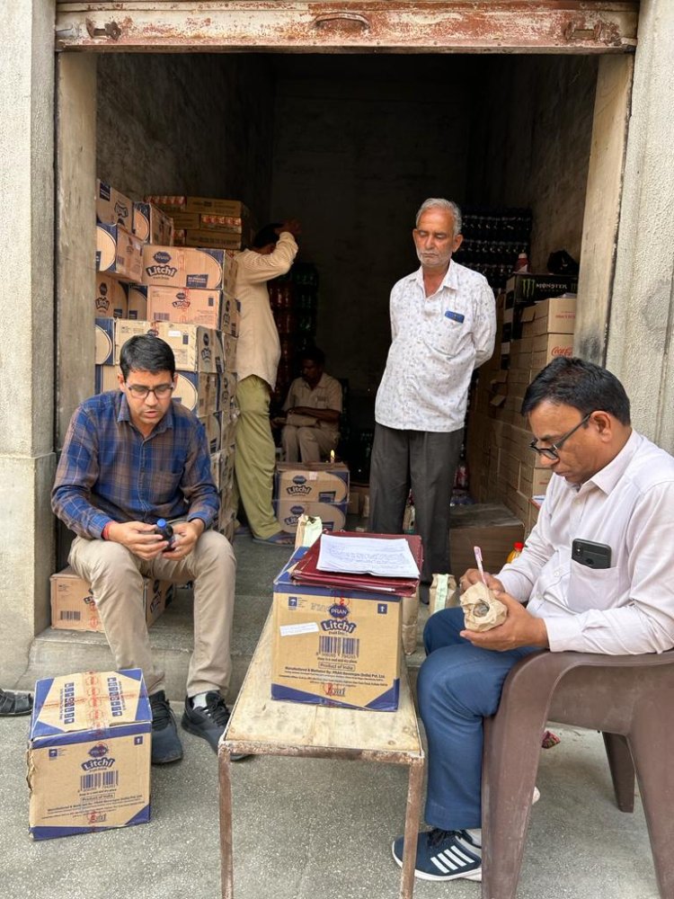 खाद्य सुरक्षा टीम ने की कार्रवाई, 04 नमूने लिये