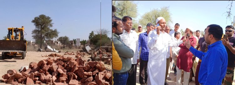 अवैध निर्माणों पर पर चला पीला पंजा, नगरपरिषद की कार्रवाई से मचा हड़कम्प