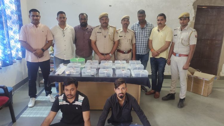 भिवाड़ी पुलिस के हत्थे चढ़े दो बदमाश