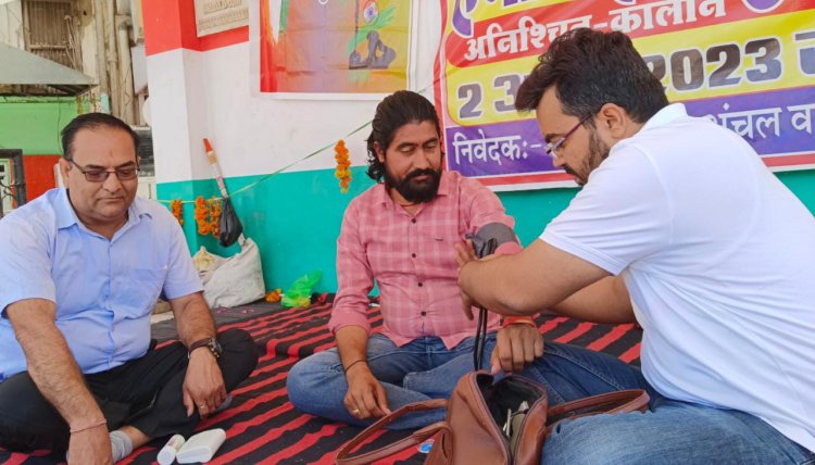 सुजला जिले के लिए भूख हड़ताल जारी