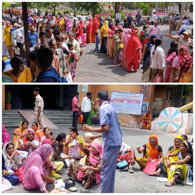 मंहगाई राहत कैंप में उमड़ा जनसैलाब, अव्यवस्था के चलते कलेक्ट्रेट परिसर में आने जाने वालों को झेलनी पड़ी परेशानी