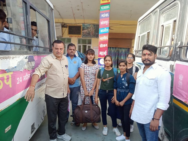 शौर्य प्रशिक्षण मे भाग लेने बहनों का एक दल हुआ रवाना