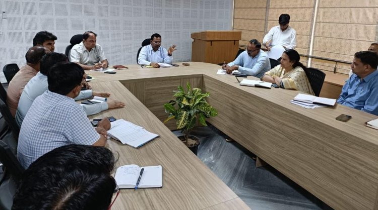 नव घोषित जिला खैरथल में जिला स्तरीय कार्यालय संचालन के संबंध में बैठक आयोजित 