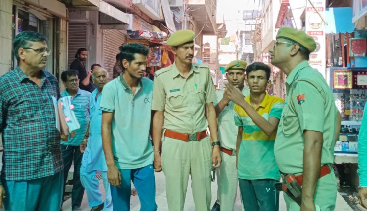 फायरिंग के आरोपियों से करवाया मौका तस्दीक
