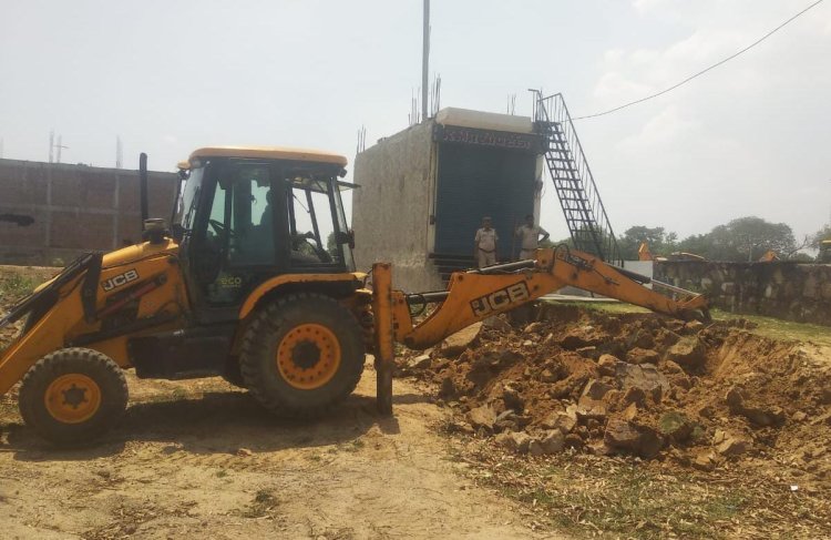 नगर विकास न्यास द्वारा अवैध प्लॉटिंग व अवैध निर्माण के विरूद्ध की गई कार्रवाई