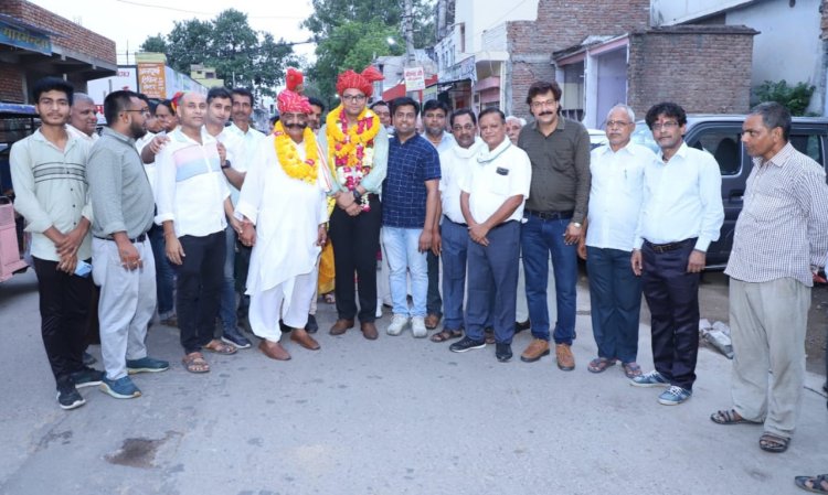 विभिन्न सामाजिक संगठनों ने उदित आर्य का  हर्षोल्लास के साथ किया अभिनंदन 