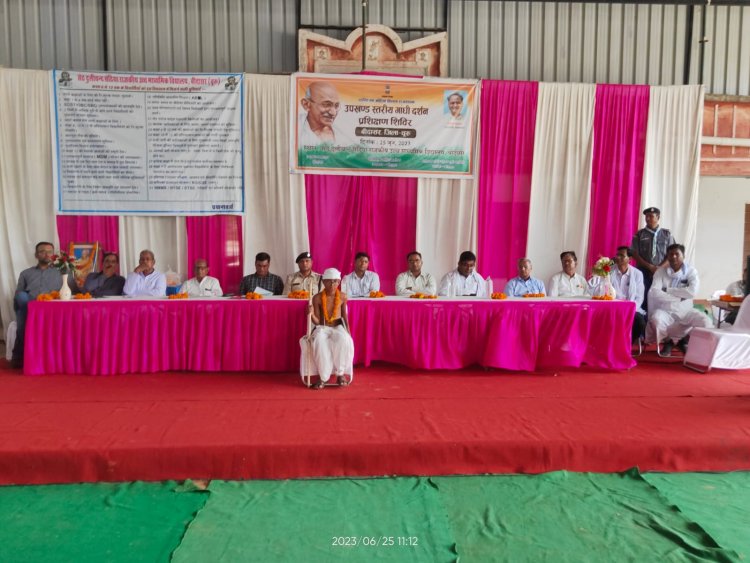 उपखंड स्तरीय गांधी दर्शन प्रशिक्षण शिविर का हुआ आयोजन