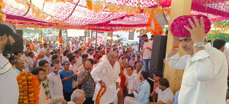 मोदी सरकार के 9 साल पूरे होने पर पीएम के नेतृत्व को बताया बेमिसाल: कुलदीप धनखड़  जन संवाद कार्यक्रम में उमड़ा जनसैलाब