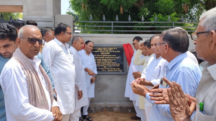 जयसंगसर में 13 विकास कार्यो का हुआ उद्घाटन, ग्रामीणों ने विधायक शर्मा का जताया आभार