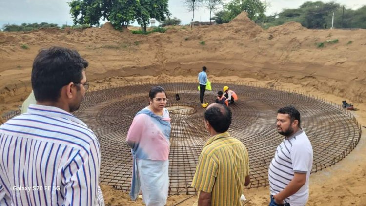 सभापति ने किया सिवरेज लाईन एवं पम्पिग हाउस का निरीक्षण 