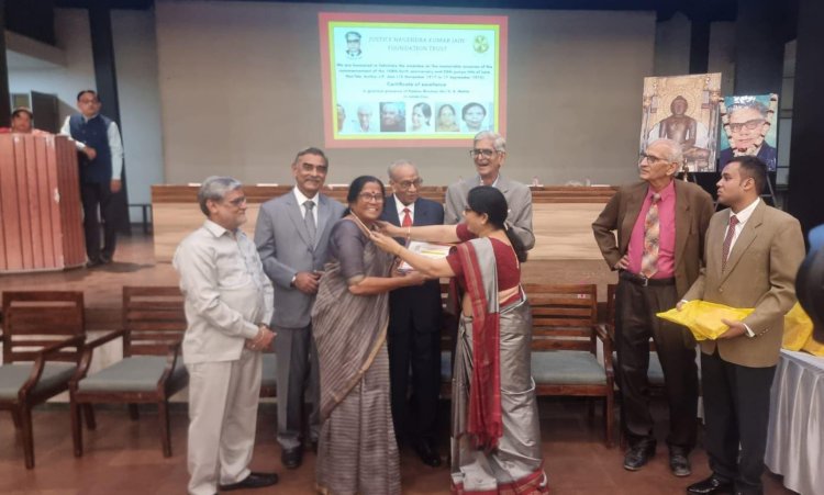 सामाजिक कल्याण में रचनात्मक कार्यों के लिए कुसुम लता जैन का हुआ सम्मान