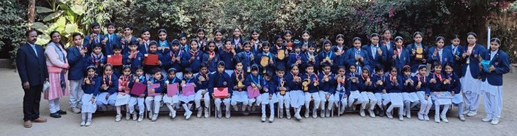शेलोम स्कूल के 73 विद्यार्थियों ने जीते राज्य स्तरीय ट्रॉफी और मेडल