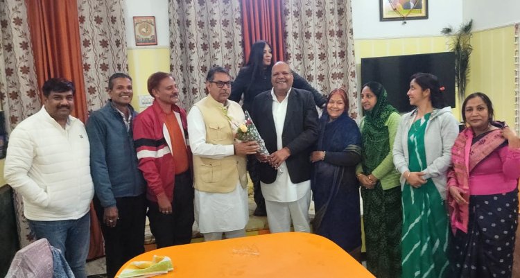 पूर्व भाजपा प्रदेशाध्यक्ष पूनिया का किया स्वागत