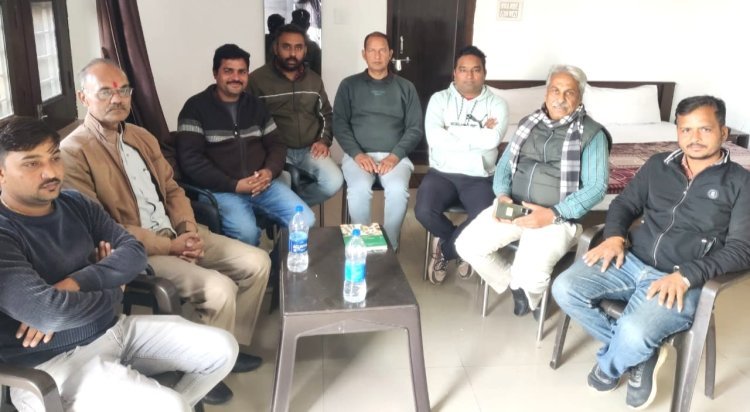 बिजौलियां उपखण्ड क्षेत्र के पत्रकारों की बैठक
