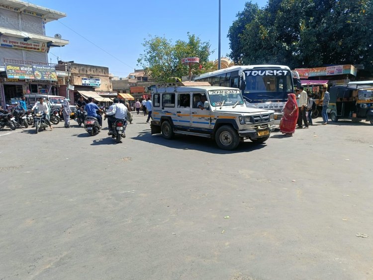 लक्ष्मणगढ़ शहर में रोडवेज बसों का आगमन बंद, आमजन परेशान