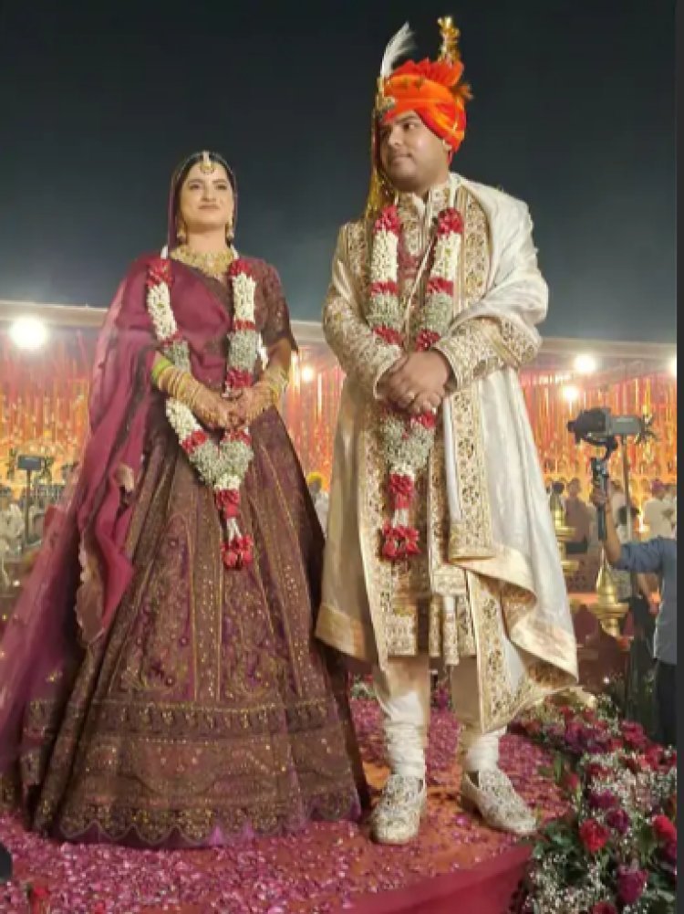 जयपुर में विधानसभा अध्यक्ष के बेटे की शाही शादी: जय महल पैलेस में प्रबल प्रताप और अरुंधति ने पहनाई वरमाला