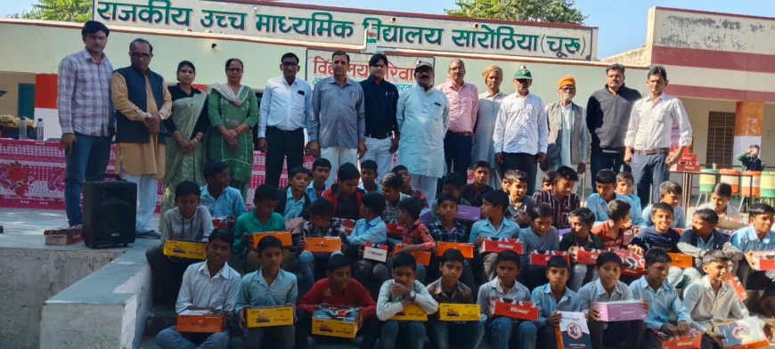 भामाशाह मुरली मनोहर का हुआ सारोठिया में स्वागत