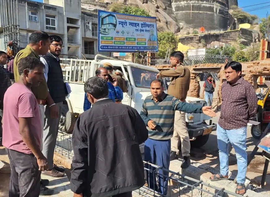 उपखंड अधिकारी खुद फंसे जाम में प्रशासन आया हरकत में