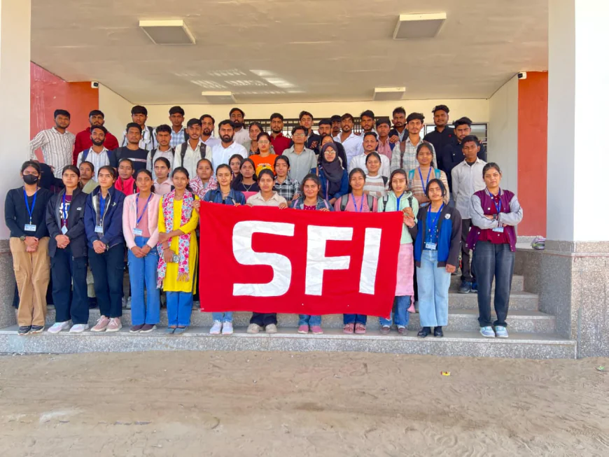 राजकीय महाविद्यालय लक्ष्मणगढ़ में एसएफआई इकाई सम्मेलन आयोजित 35 सदस्यीय कमेटी गठित