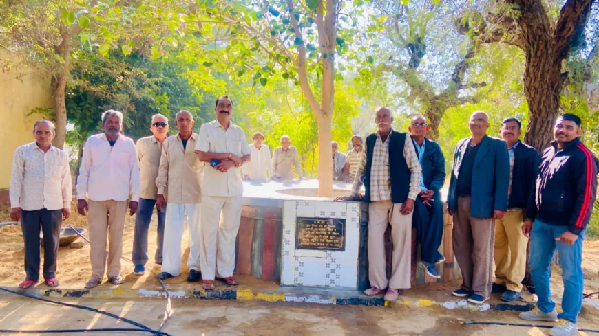 भामाशाह पाबुदान सिंह चौहान ने माता-पिता की स्मृति मे मुक्तिधाम मे करवाए विकास कार्य
