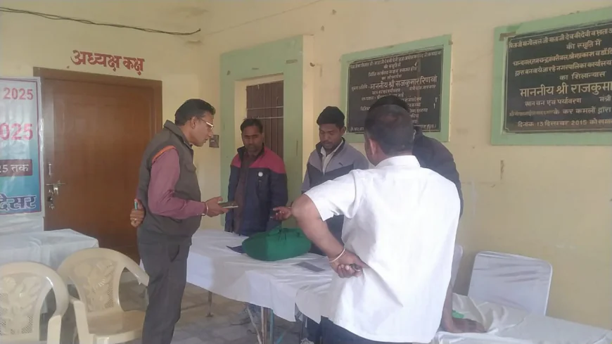 शहरी सेवा शिविर आयोजन तहसीलदार राजलदेसर ने किया औचक निरीक्षण