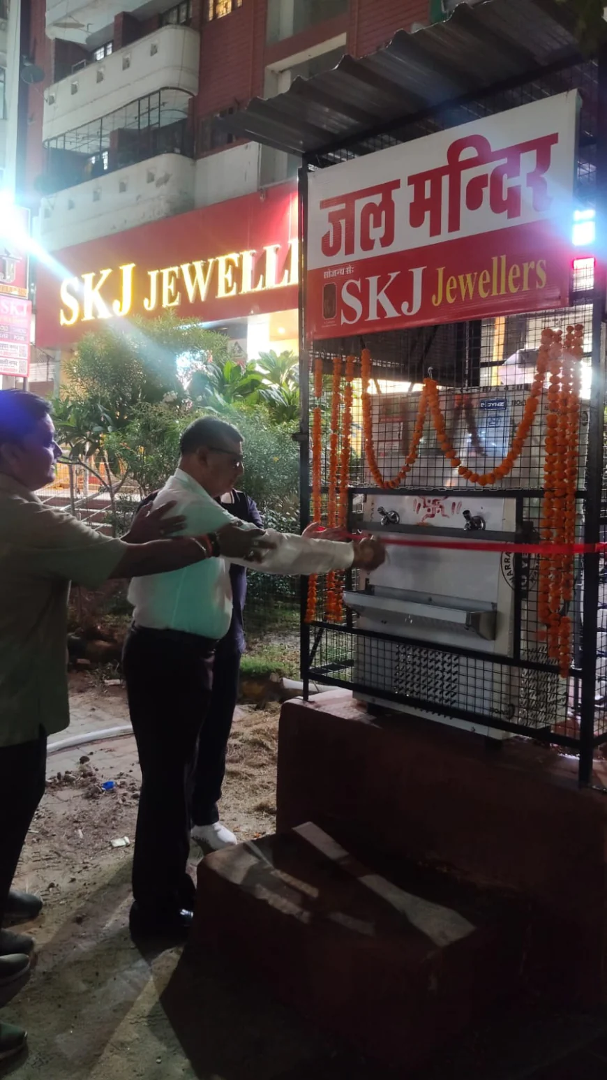 कर्नल पी.एस. महला ने SKJ ज्वैलर्स के  सोजन्य से  प्याऊ का किया शुभारंभ भीषण गर्मी में राहगीरों को मिलेगा शीतल जल