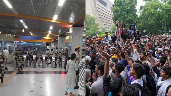 राजधानी में विरोध प्रदर्शन के चलते दिल्ली मेट्रो की सेवाओं में बदलाव