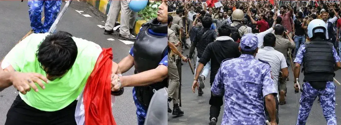 Police use force to disperse CJP protesters during Parliament march