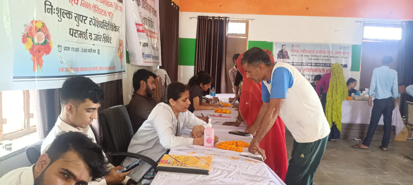 पिपलाई में निःशुल्क चिकित्सा शिविर का आयोजन, 168 मरीजों को मिला उपचार