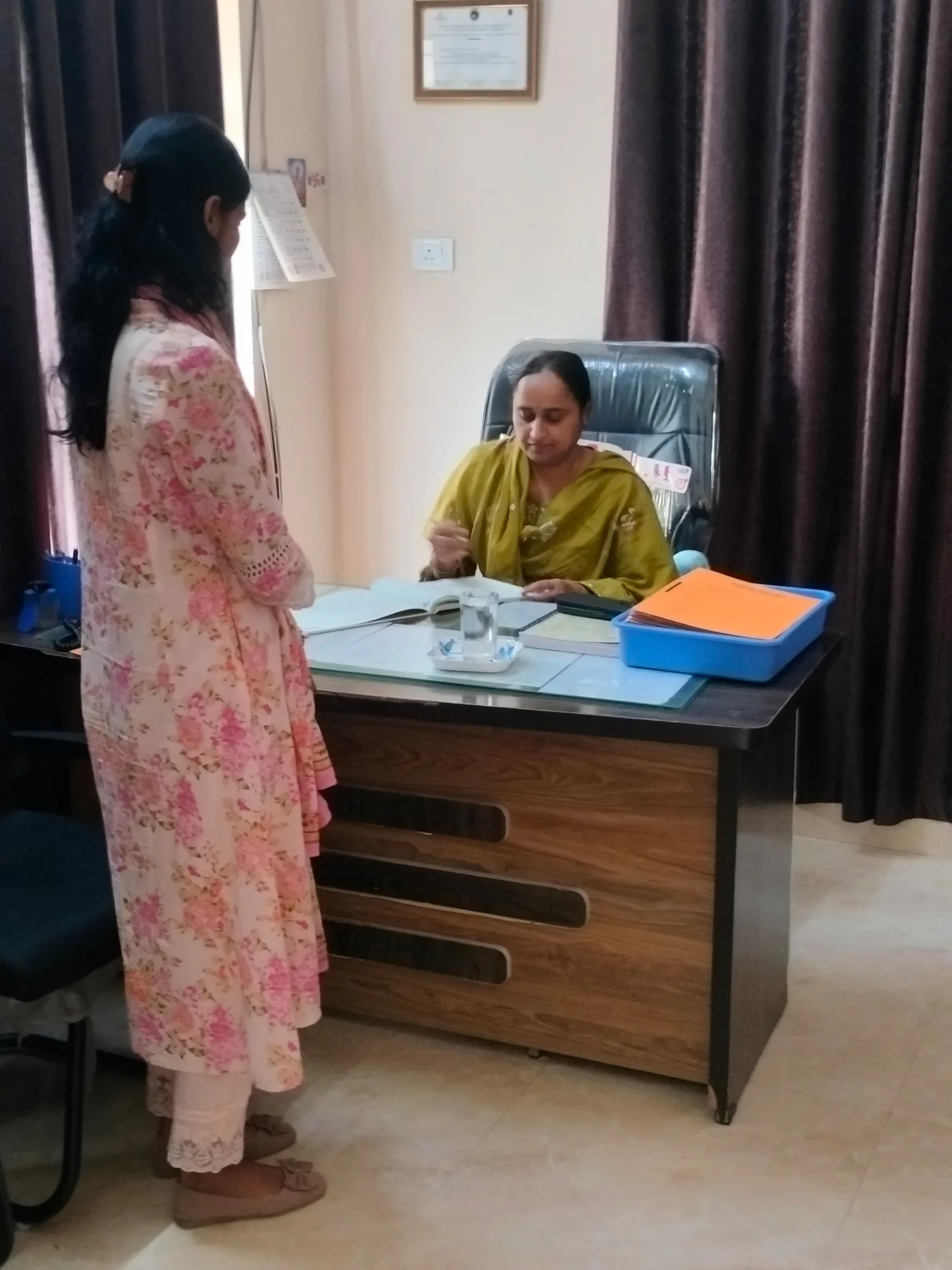 Churu Legal Authority Secretary Reviews Support Services at Sakhi Center