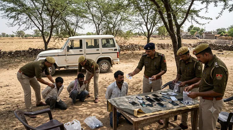 Operation Countdown: Eight Cyber Fraudsters Nabbed in Deeg for Antique Coin Scam
