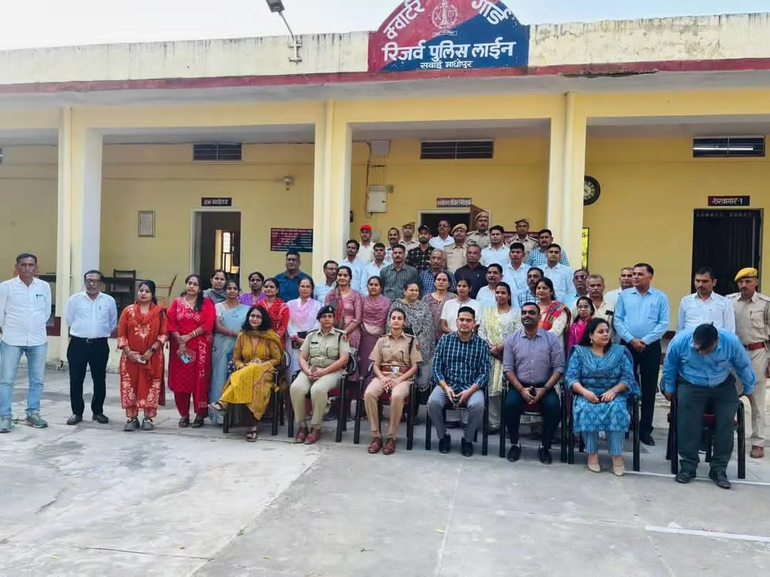 सवाई माधोपुर में आयोजित लैंगिक हिंसा रोकथाम प्रशिक्षण कार्यक्रम का दृश्य